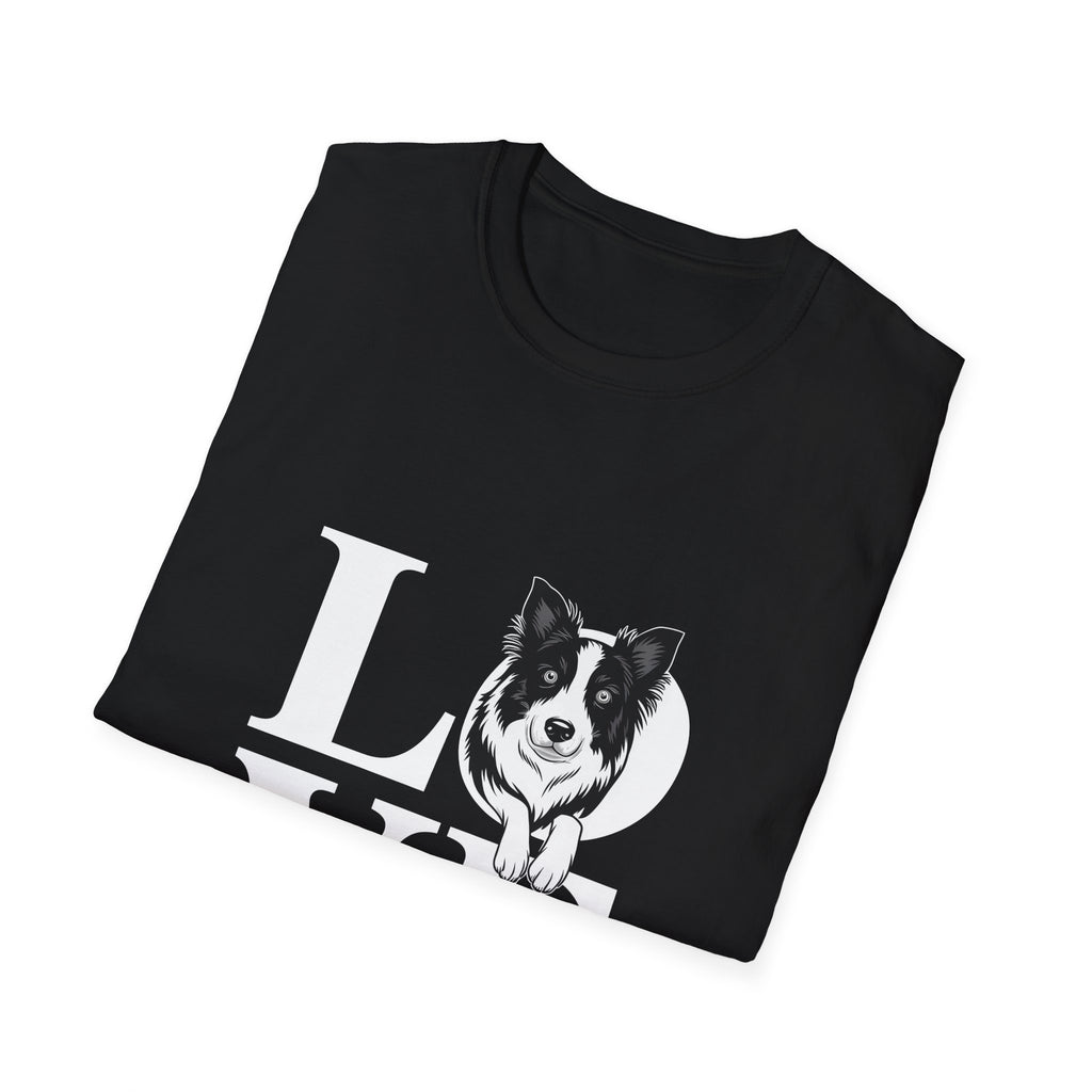 Cute Love Border Collies Shirt | Border Collie Lover Gifts | Sheep Dog Unisex T-Shirt