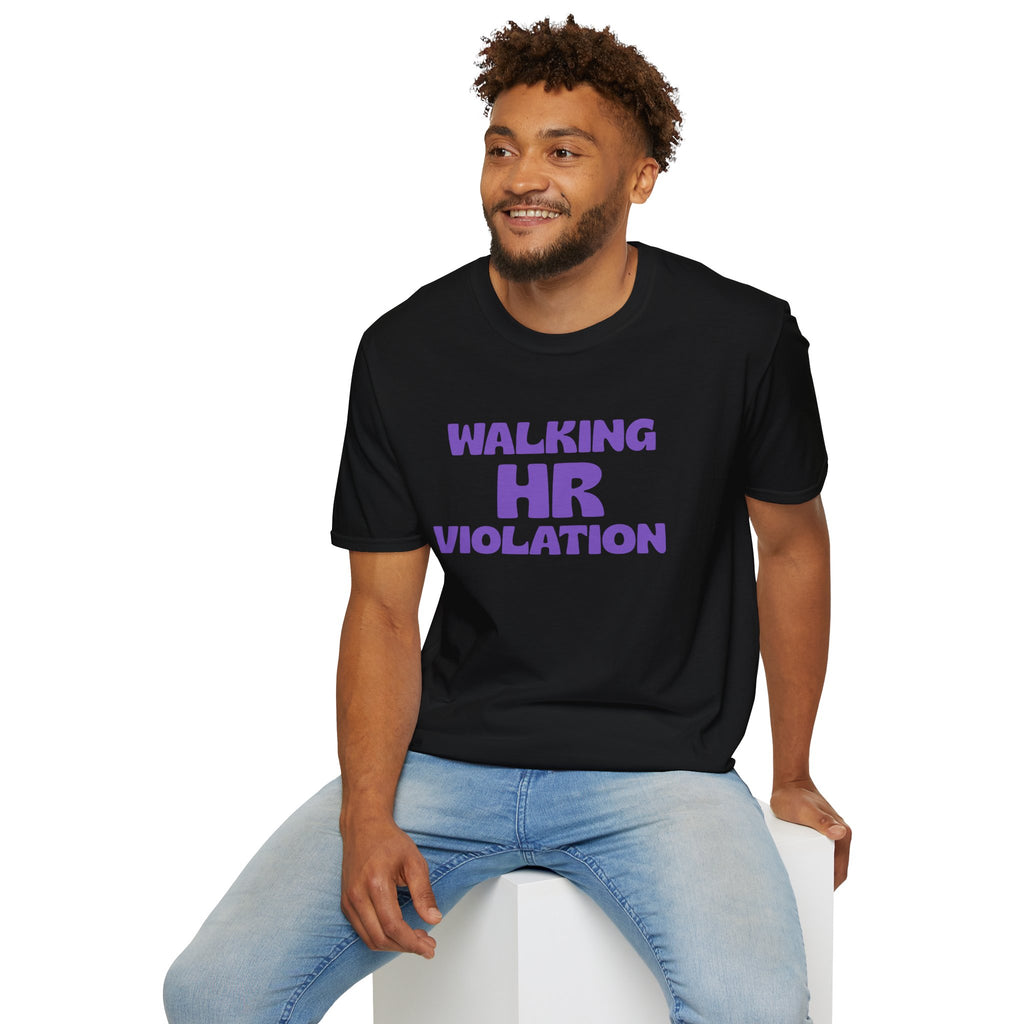 Walking HR Violation T-Shirt — Funny Workplace Humor Tee