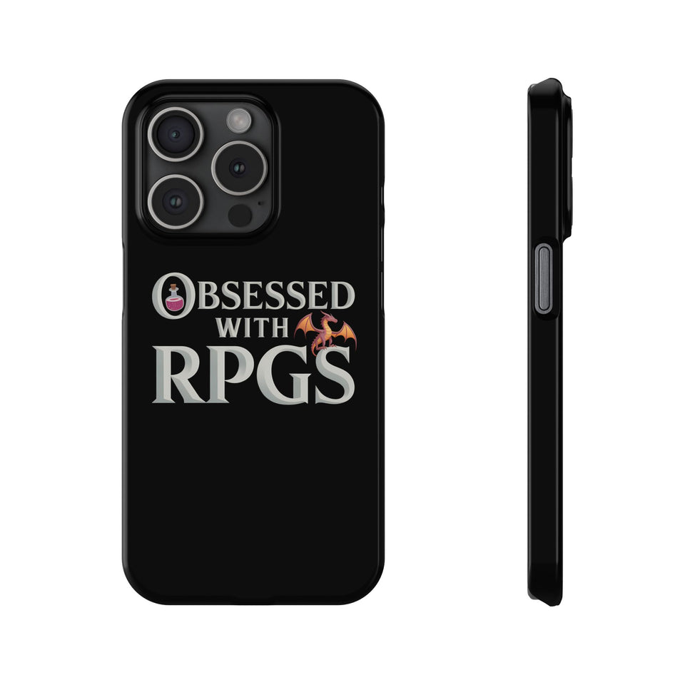 Premium Obsessed With RPGs iPhone Case | Fantasy Role Playing Game Slim Phone Cases