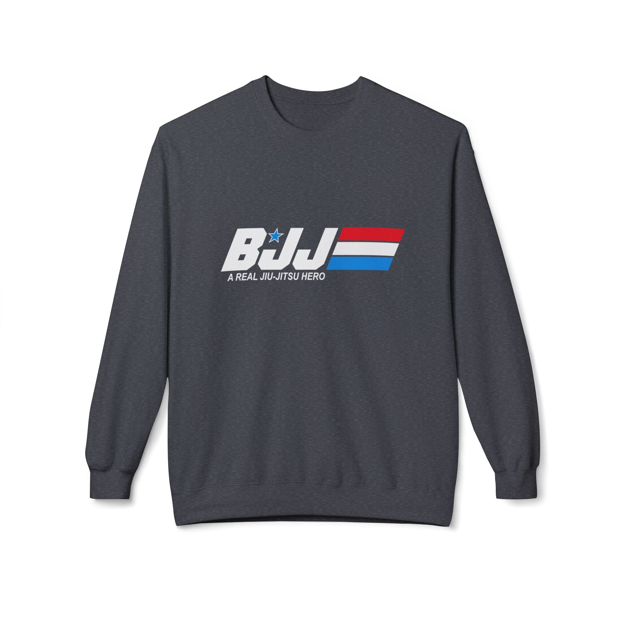 Brazilian Jiu Jitsu A Real Jiu-Jitsu Hero BJJ Unisex Midweight Softstyle Fleece Crewneck Sweatshirt Secondary image