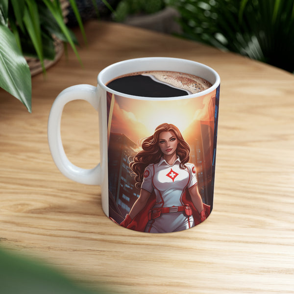 Superhero Nurse Mug | Nurse Gift | Future Nurse ICU Nurse Registered Nurse ER Nurse Pediatric Nurse Ceramic Mug 11oz