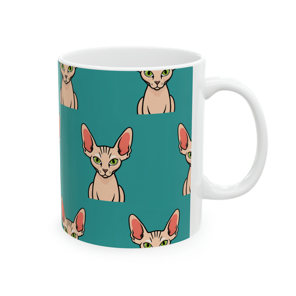 Sphynx Cat Mug | Sphynx Cat Gifts | Hairless Cat Sphynx Presents Cat Ceramic Mug 11oz