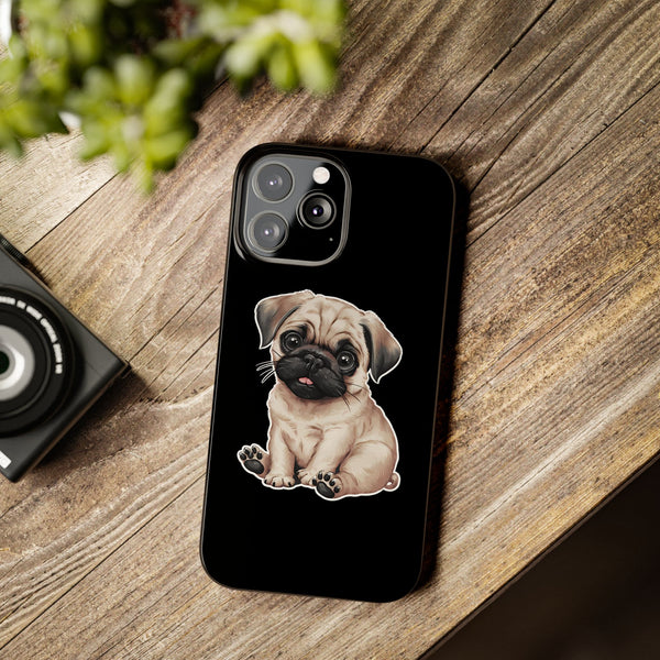Premium Pug Puppy iPhone Case | Cute Pug Gifts Slim Phone Cases