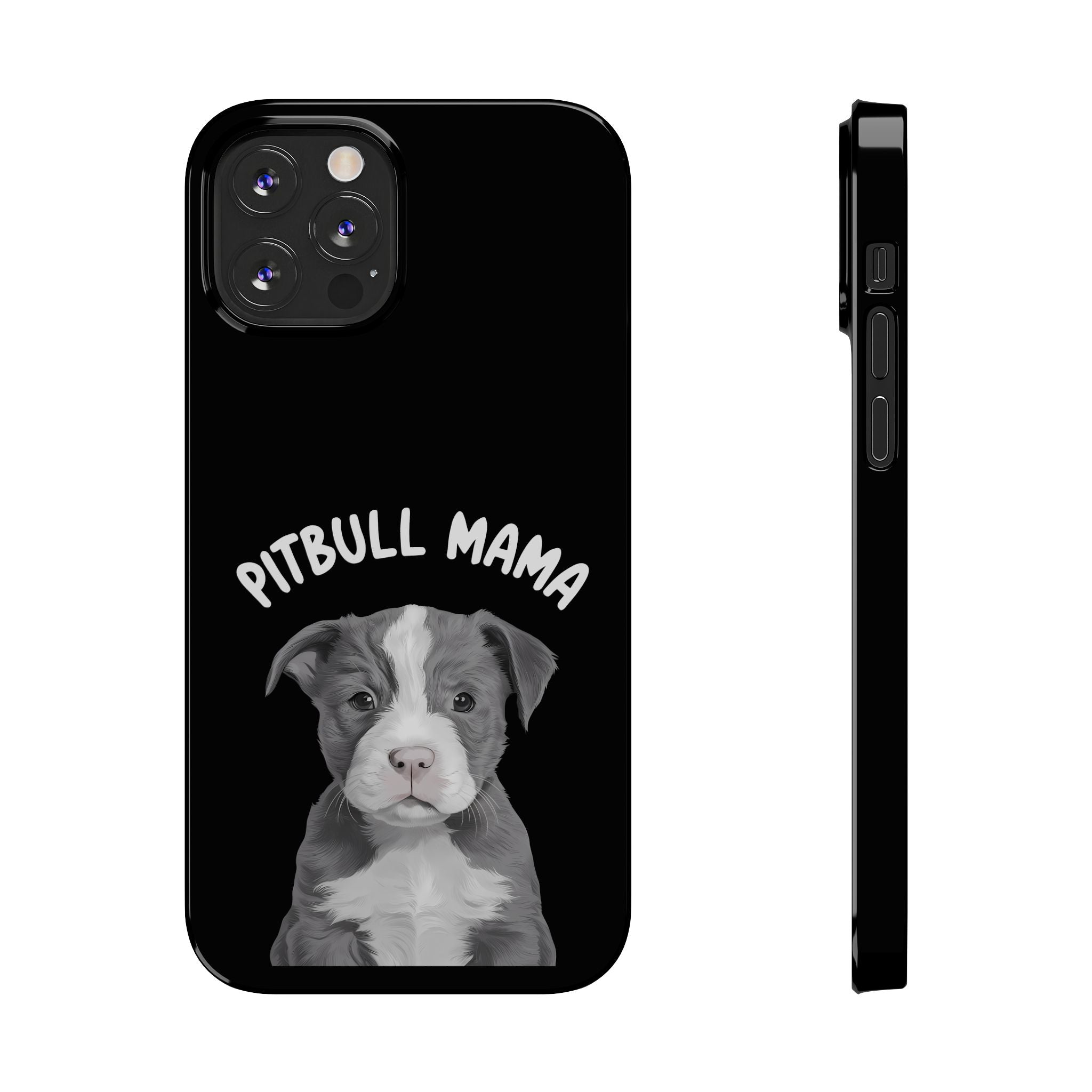 Premium Pitbull Mama iPhone Case | Pitbull Gifts Slim Phone Cases