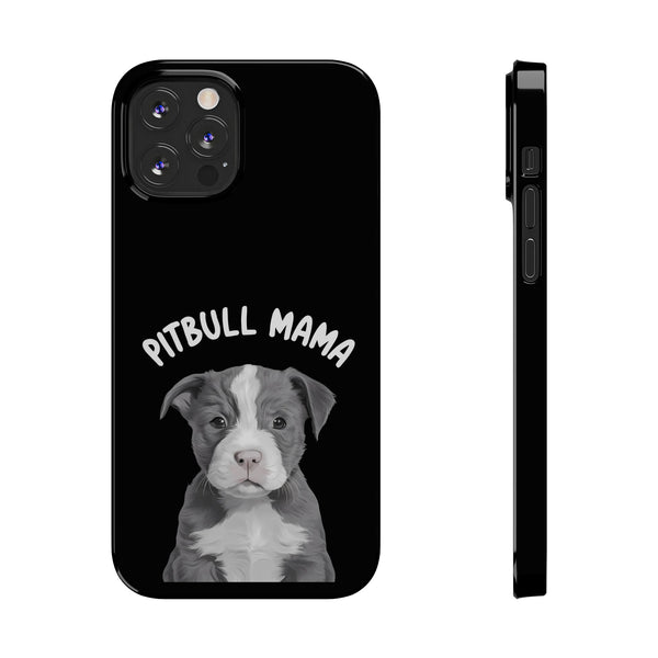 Premium Pitbull Mama iPhone Case | Pitbull Gifts Slim Phone Cases