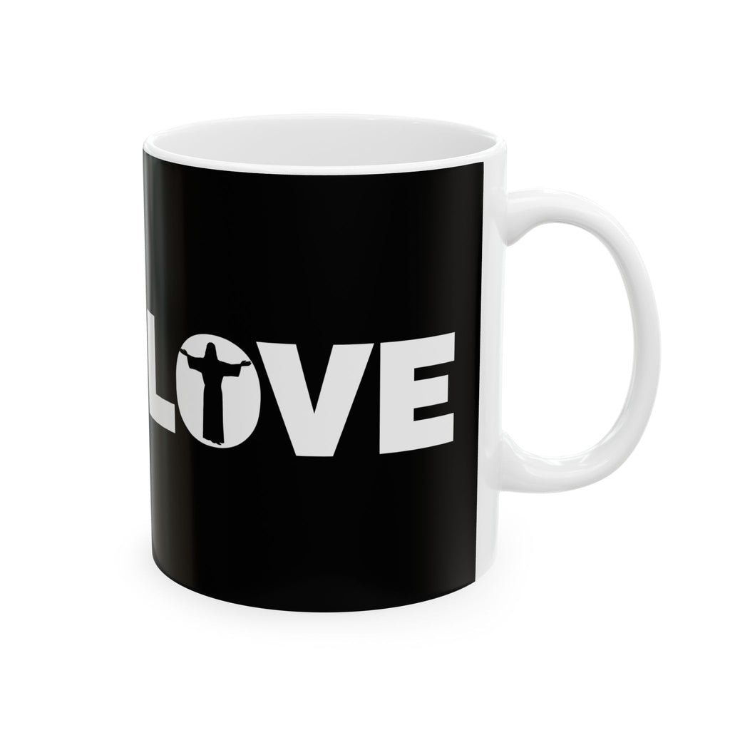 Love Jesus Ceramic Mug | Love Faith In Jesus Gifts (11oz)