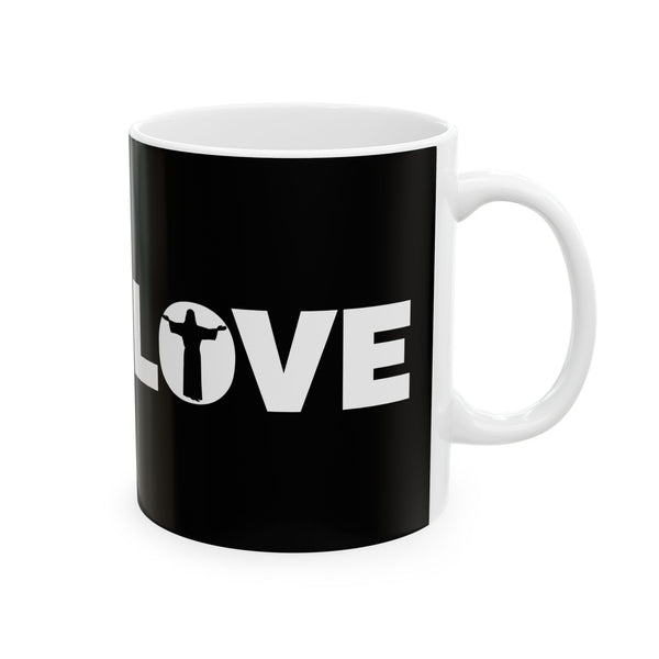Love Jesus Ceramic Mug | Love Faith In Jesus Gifts (11oz)