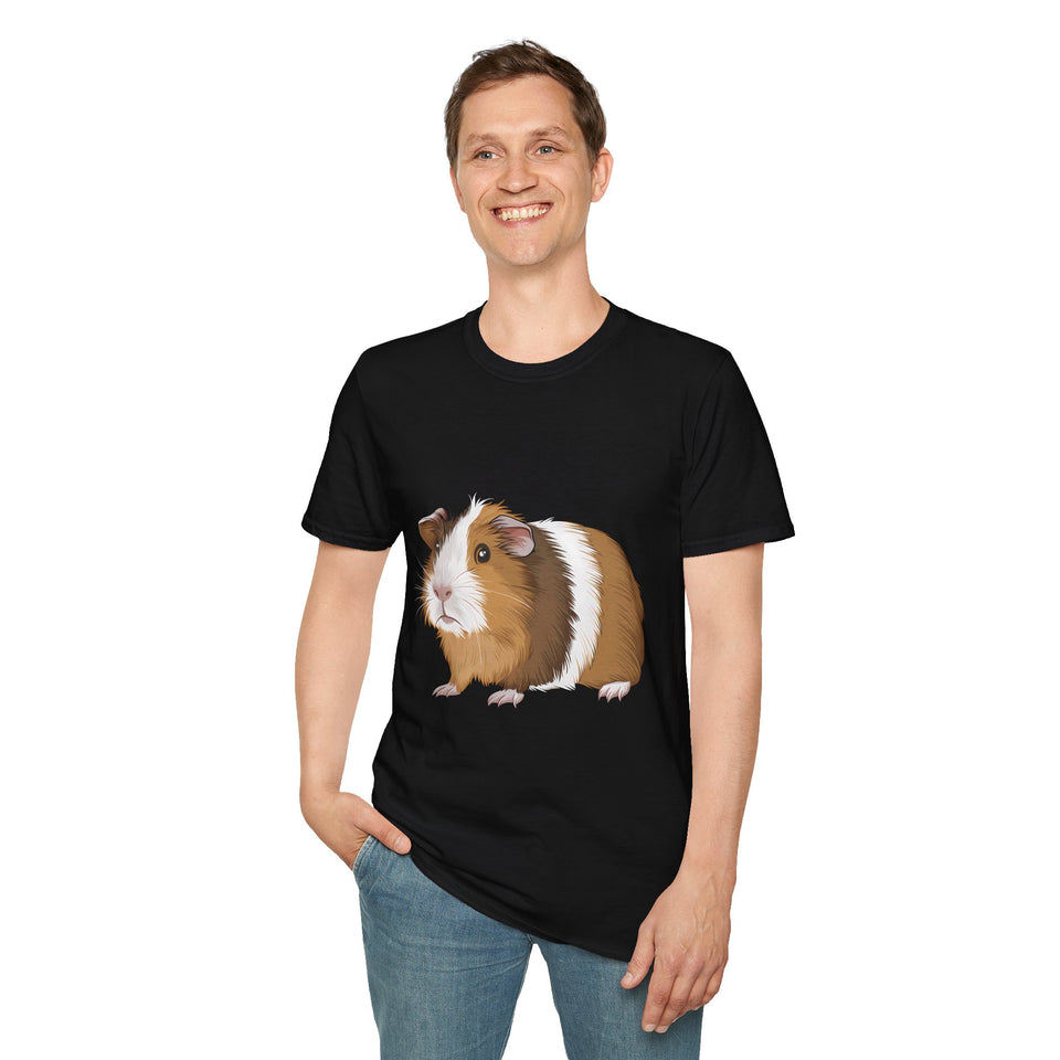 Guinea Pig T-Shirt 2 - Cute Guinea Pig Unisex Softstyle Tee