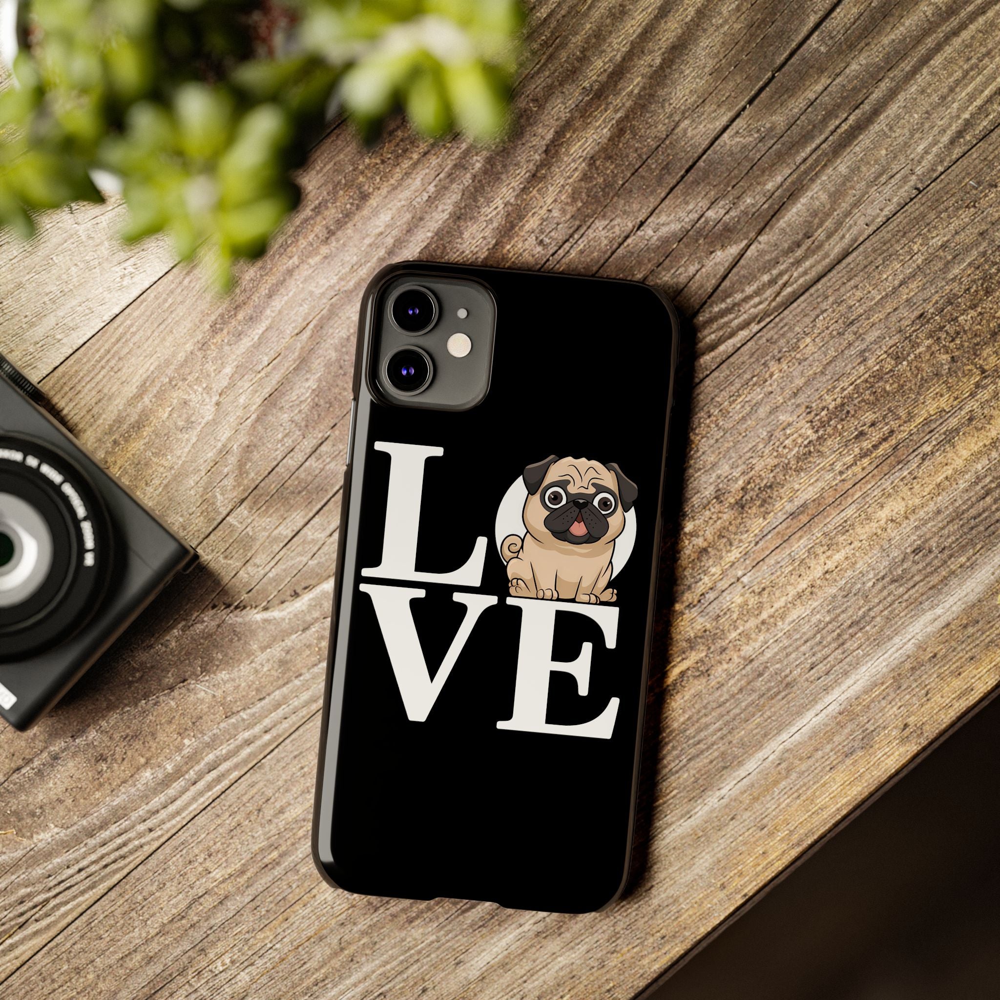 Love Pugs Slim iPhone Case | Cute Pug iPhone Case Secondary image