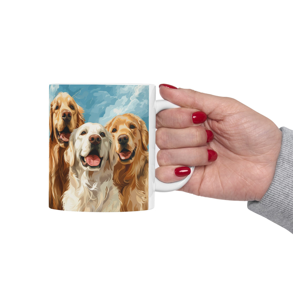 Golden Retriever Mug Group | Golden Retriever Gift | Golden Retriever Coffee Mug | Golden Retriever Presents Mug 11oz