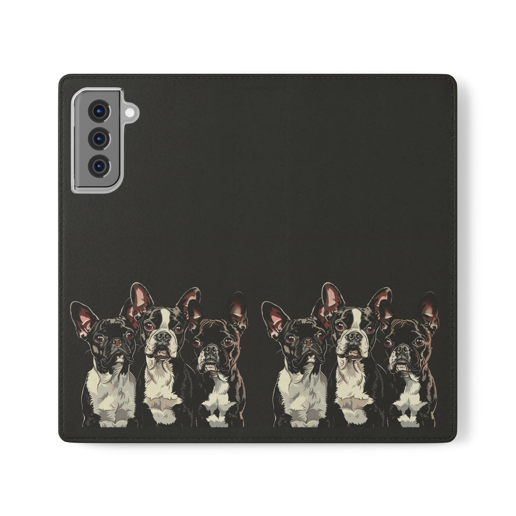 Boston Terrier Phone Case | Boston Terrier Wallet Phone Case | IPhone & Samsung Galaxy Boston Terrier Flip Cases