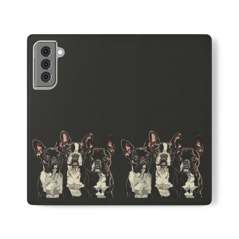 Boston Terrier Phone Case | Boston Terrier Wallet Phone Case | IPhone & Samsung Galaxy Boston Terrier Flip Cases