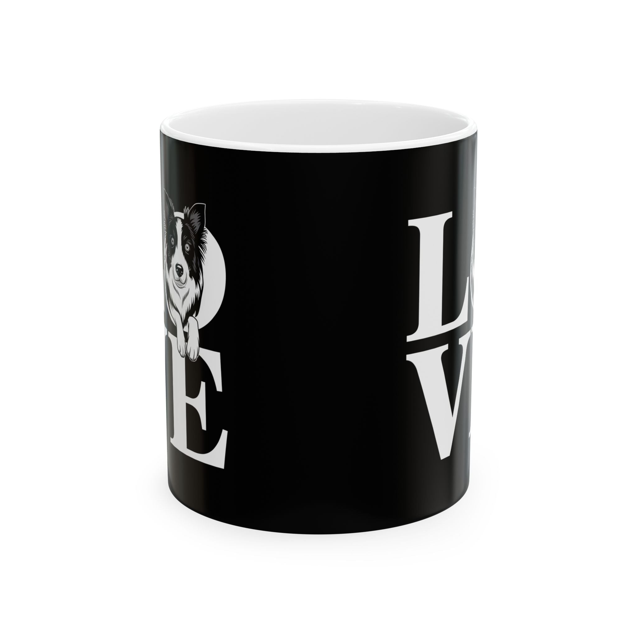 Love Border Collies Mug | Border Collie Gifts | Cute Border Collie Sheep Dog Coffee Mug 11oz Secondary image