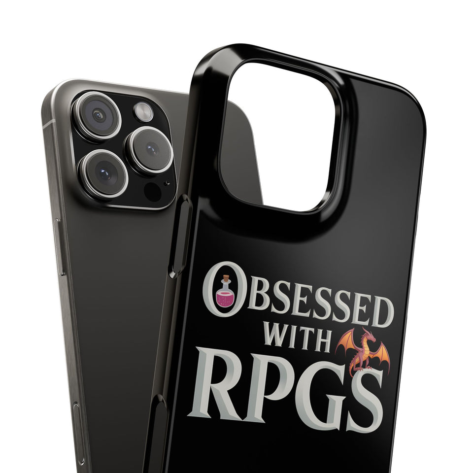 Premium Obsessed With RPGs iPhone Case | Fantasy Role Playing Game Slim Phone Cases