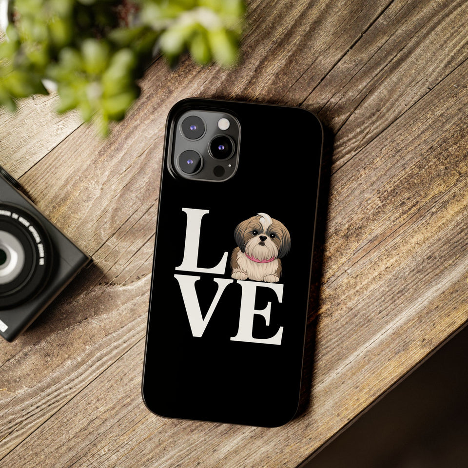 Premium Love Shih Tzu iPhone Case | Cute Shih Tzu Slim Phone Cases