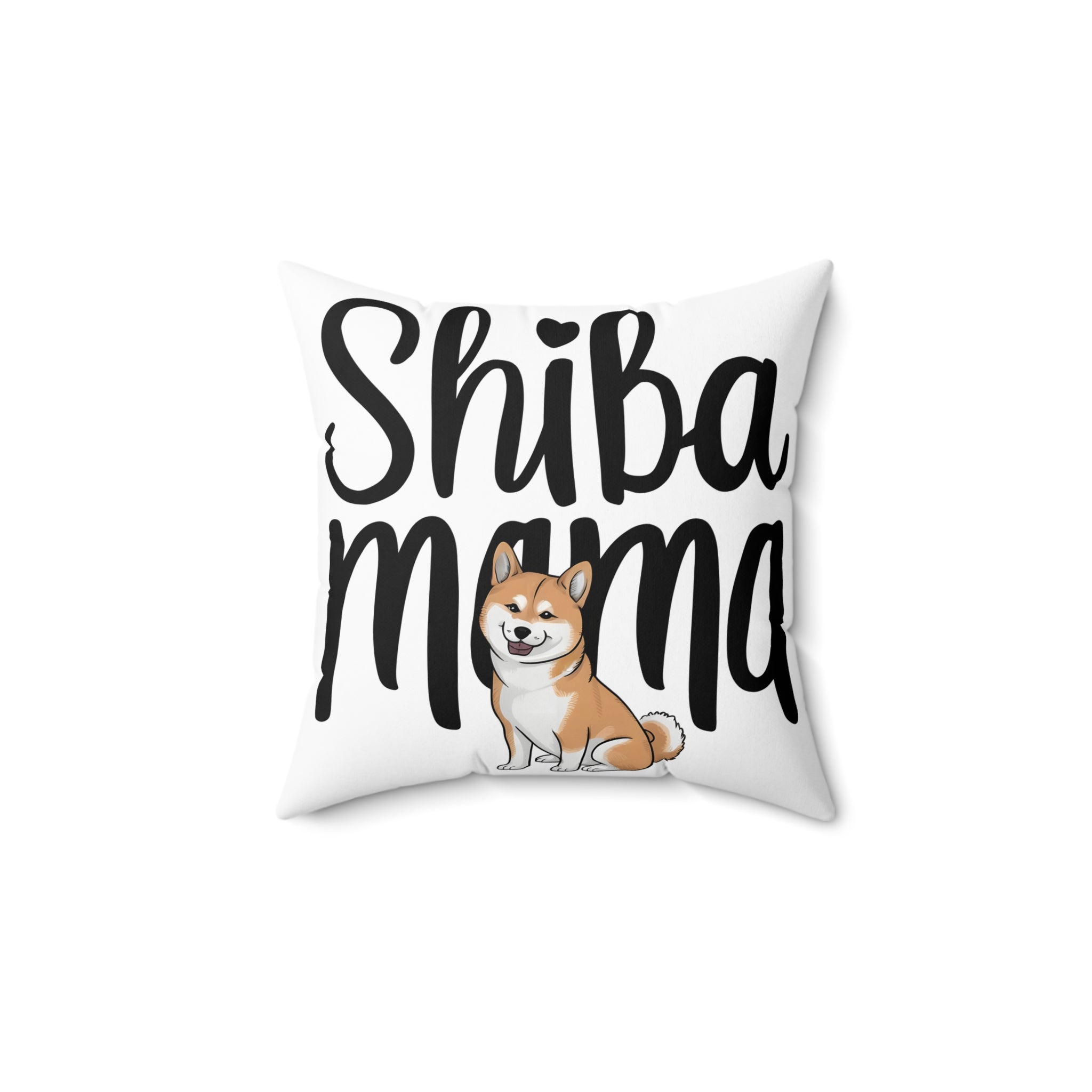 Shiba Mama Spun Polyester Square Pillow | Shiba Inu  Pillow Main image