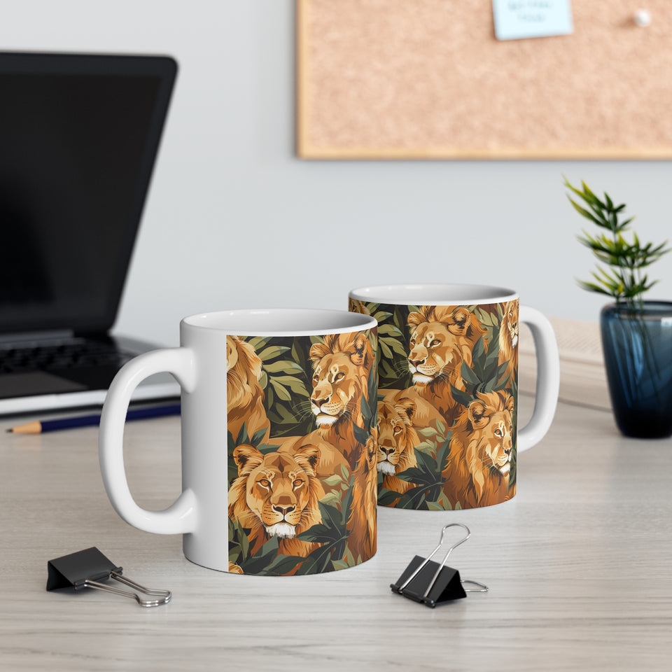 Lion Mug | Lion Gifts | Lion Presents | Pride of Lions Ceramic Mug 11oz