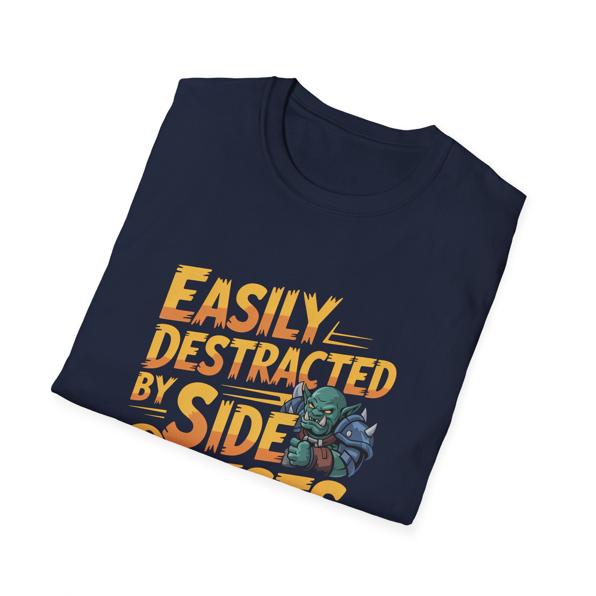 Easily Distracted By Side Quests T-Shirt — RPG Gamer Tee 5