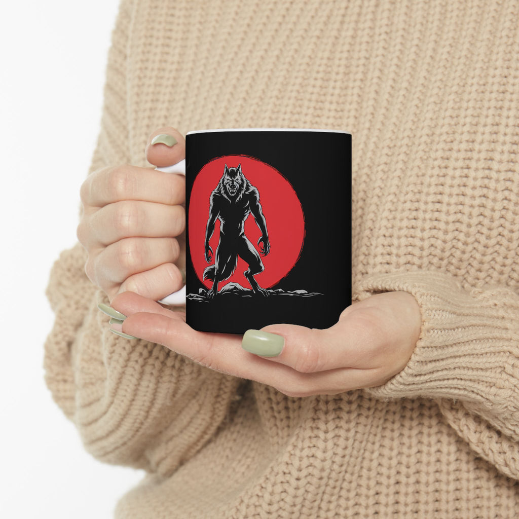 Werewolf Red Moon Mug