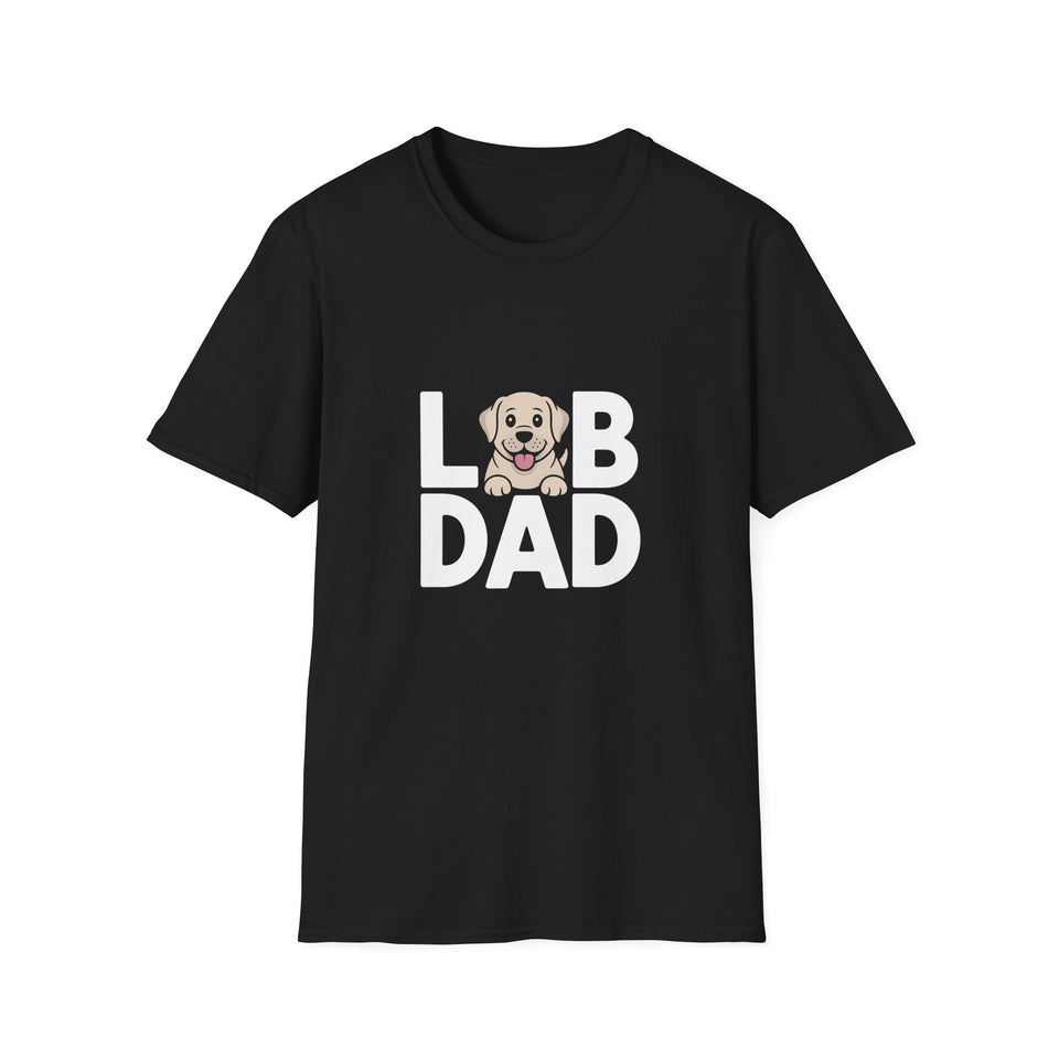 Labrador Dad T-Shirt - Unisex Softstyle Labrador Dog Dad Tee