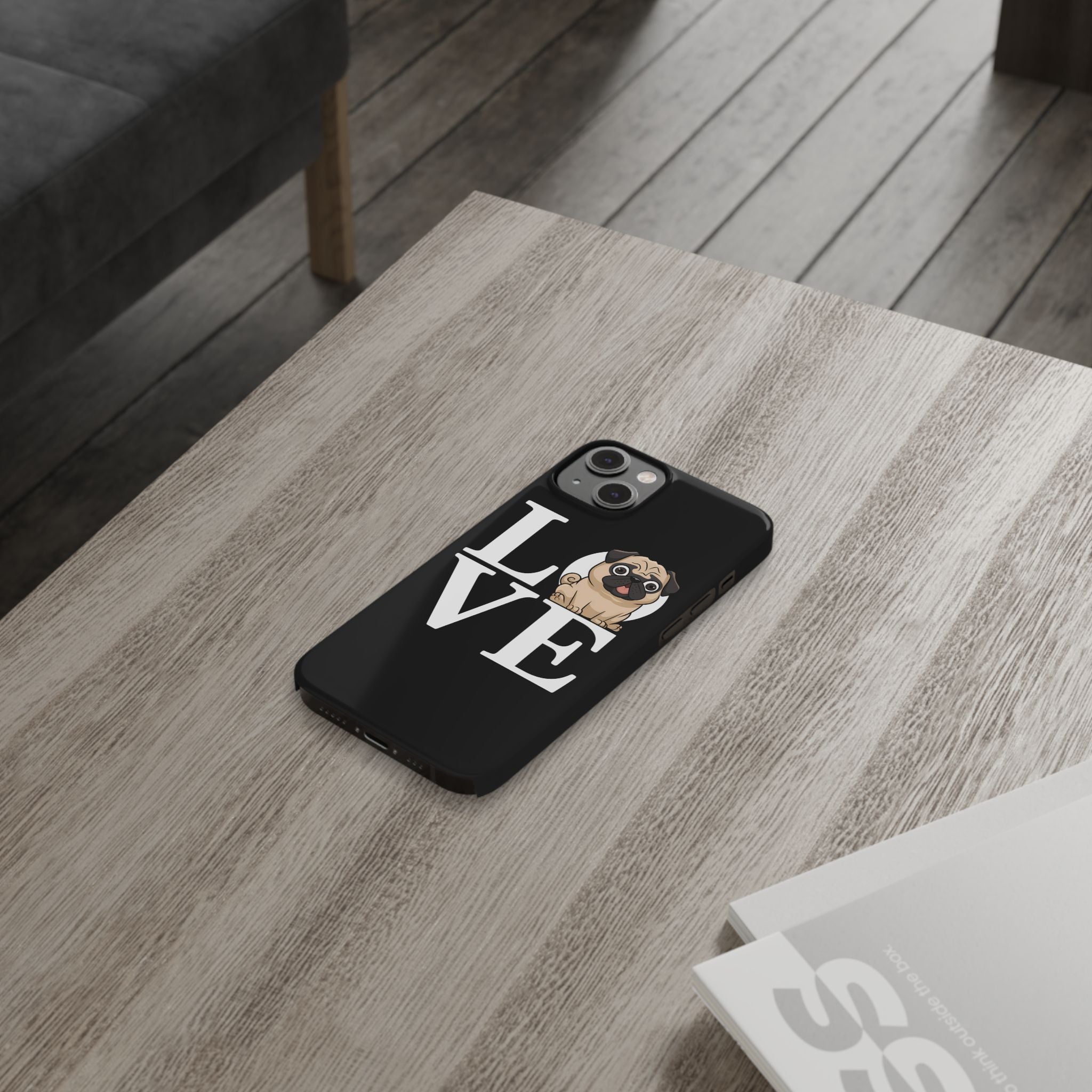 Love Pugs Slim iPhone Case | Cute Pug iPhone Case