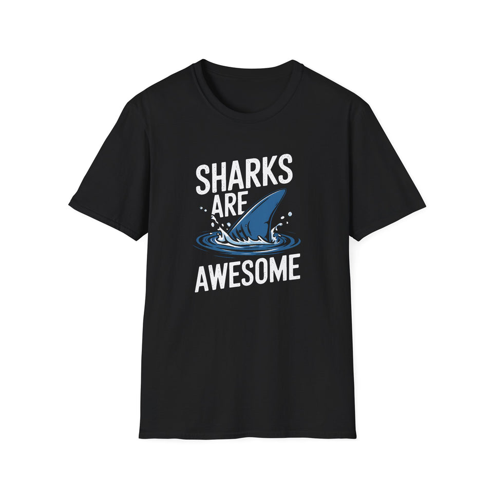 Shark Tee - Sharks Are Awesome Unisex T-Shirt
