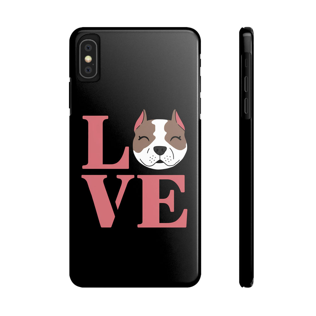 Premium Love Pitbulls iPhone Case | Pitbull Gifts Slim Phone Cases