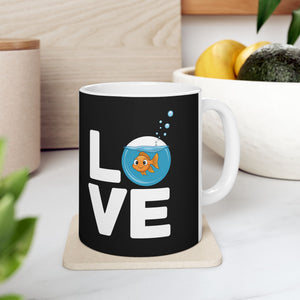 Cute Love Goldfish Mug | Goldfish Coffee Mug | Cute Goldfish Coffee Mug 11oz Cute Love Goldfish Mug | Goldfish Coffee Mug | Cute Goldfish Coffee Mug 11oz