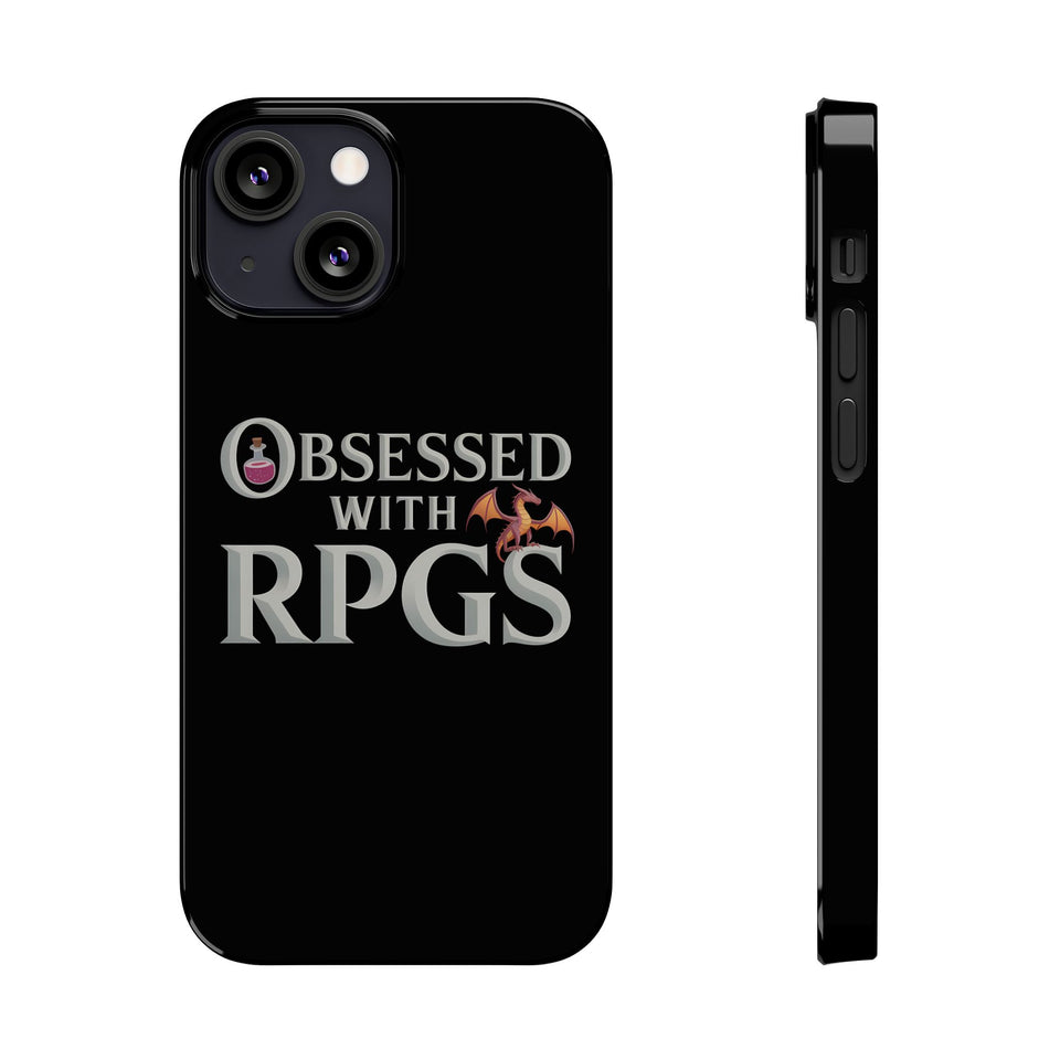 Premium Obsessed With RPGs iPhone Case | Fantasy Role Playing Game Slim Phone Cases