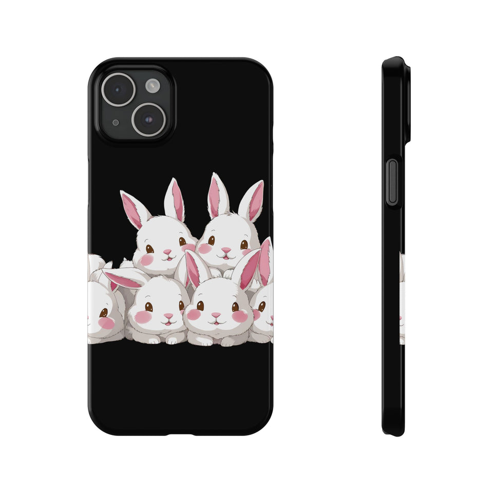Premium Cute Rabbit iPhone Case | Rabbit Gifts Slim Phone Cases