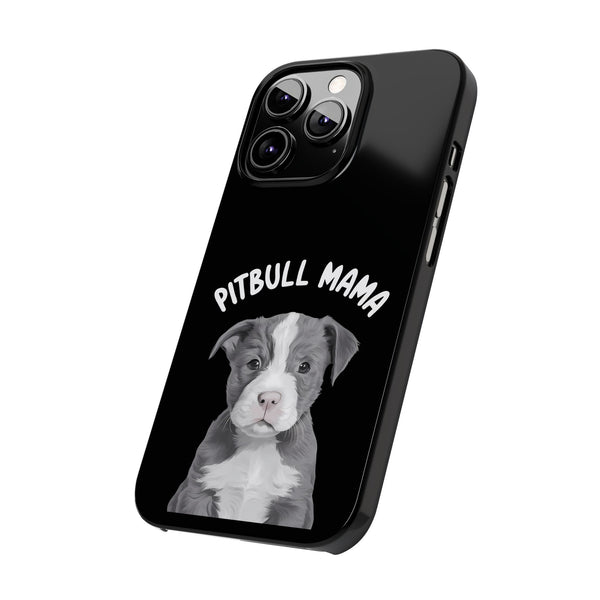 Premium Pitbull Mama iPhone Case | Pitbull Gifts Slim Phone Cases