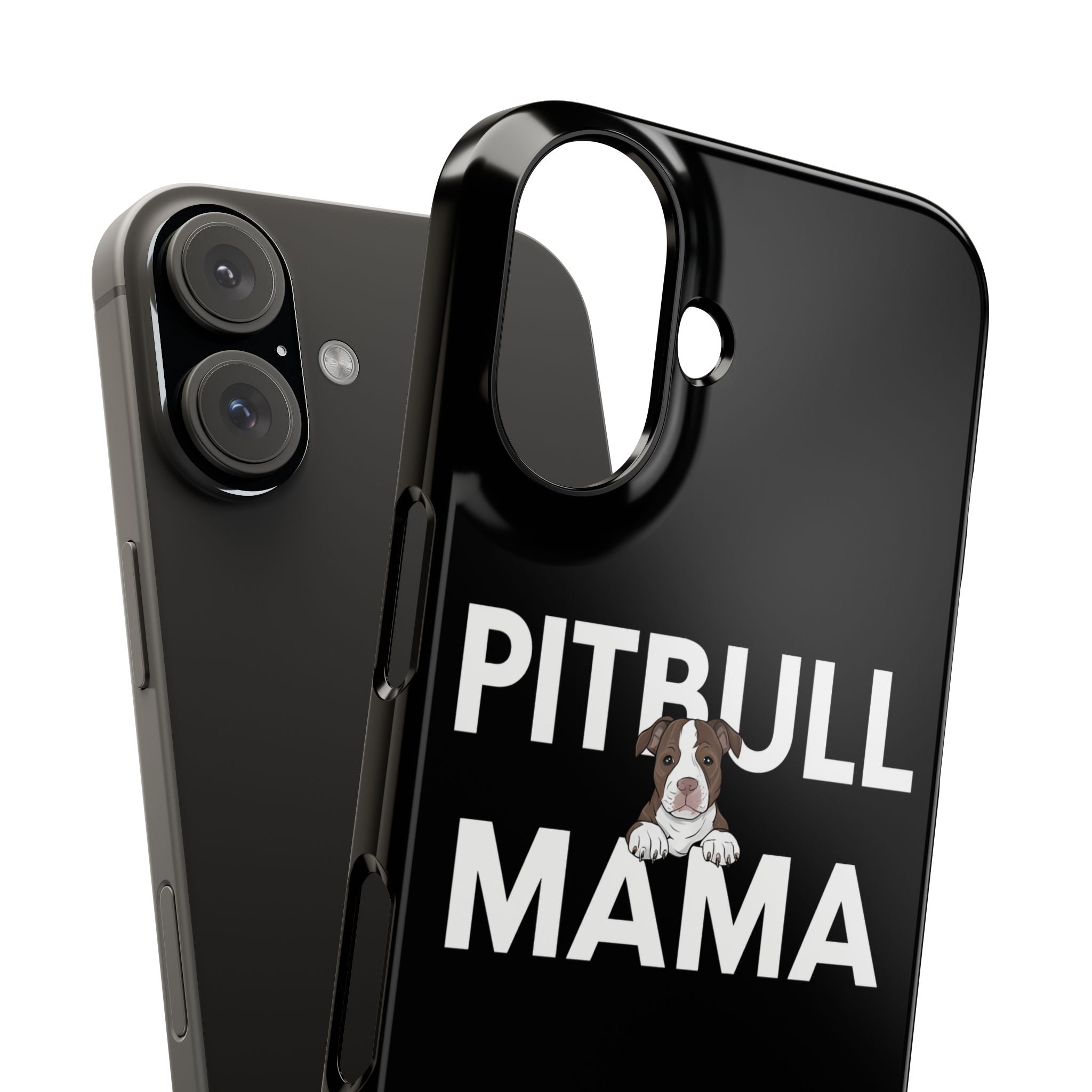 Premium Pitbull Mama 3 iPhone Case | Pitbull Gifts Slim Phone Cases