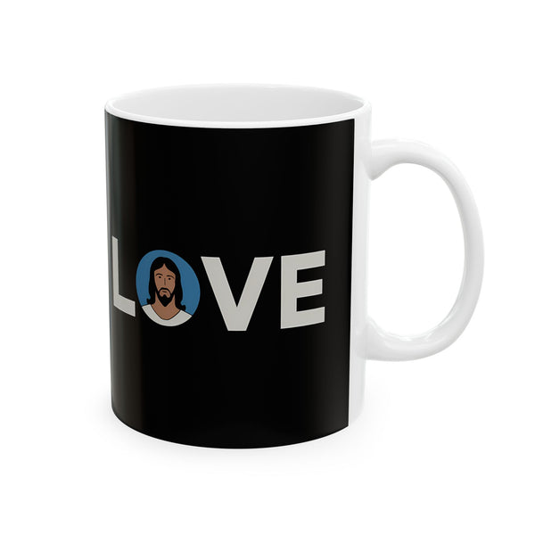 Love Jesus Ceramic Mug | Cute Faith In Jesus Gifts (11oz)