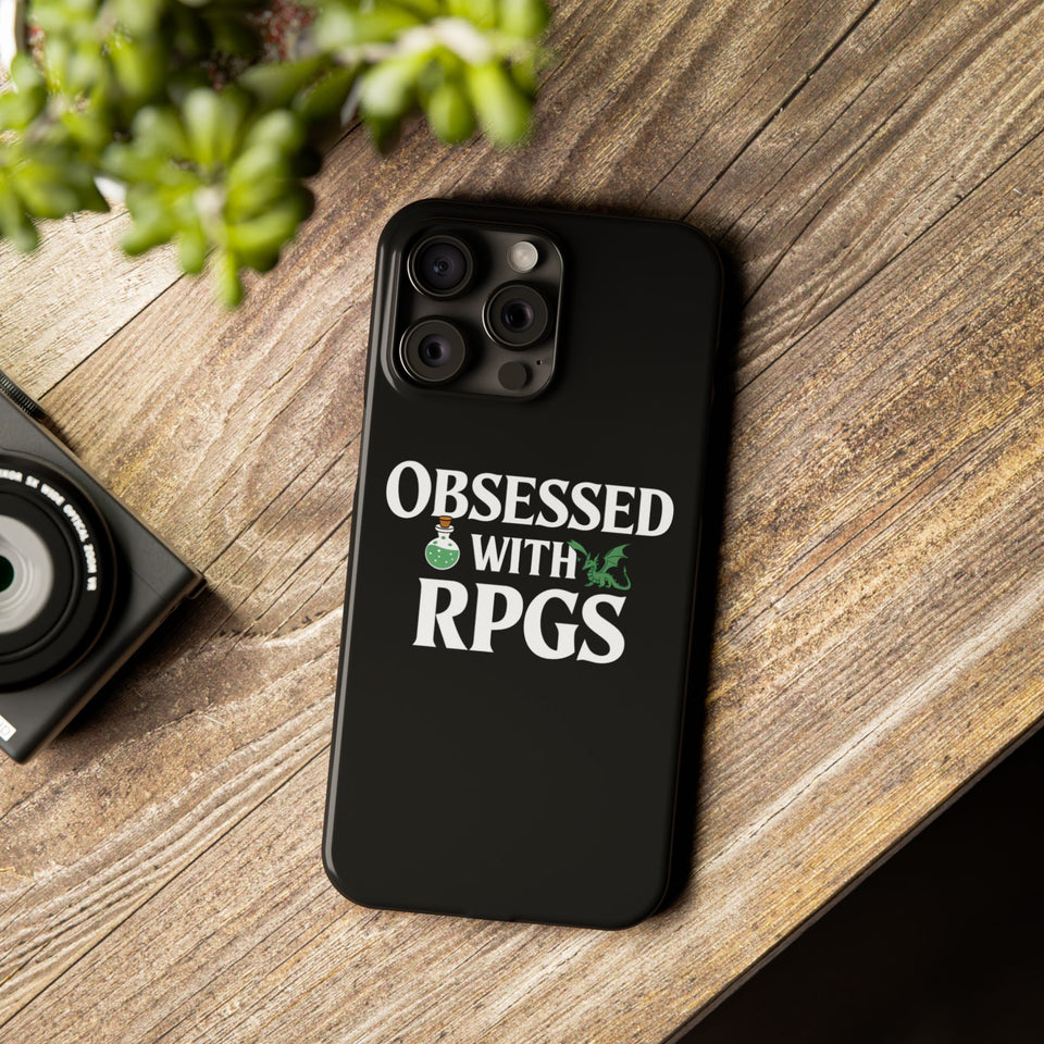 Premium Obsessed With RPGs iPhone Case | Role Playing Game Slim Phone Cases