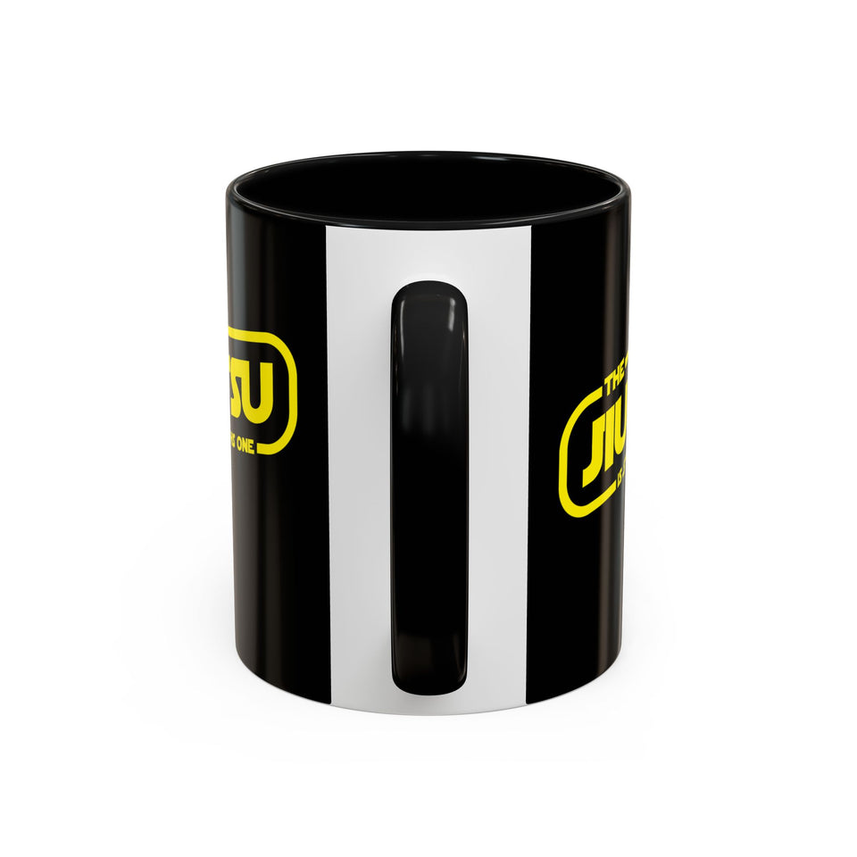 Brazilian Jiu Jitsu The Jiu Jitsu Is Strong With This One | BJJ Accent Coffee Mug