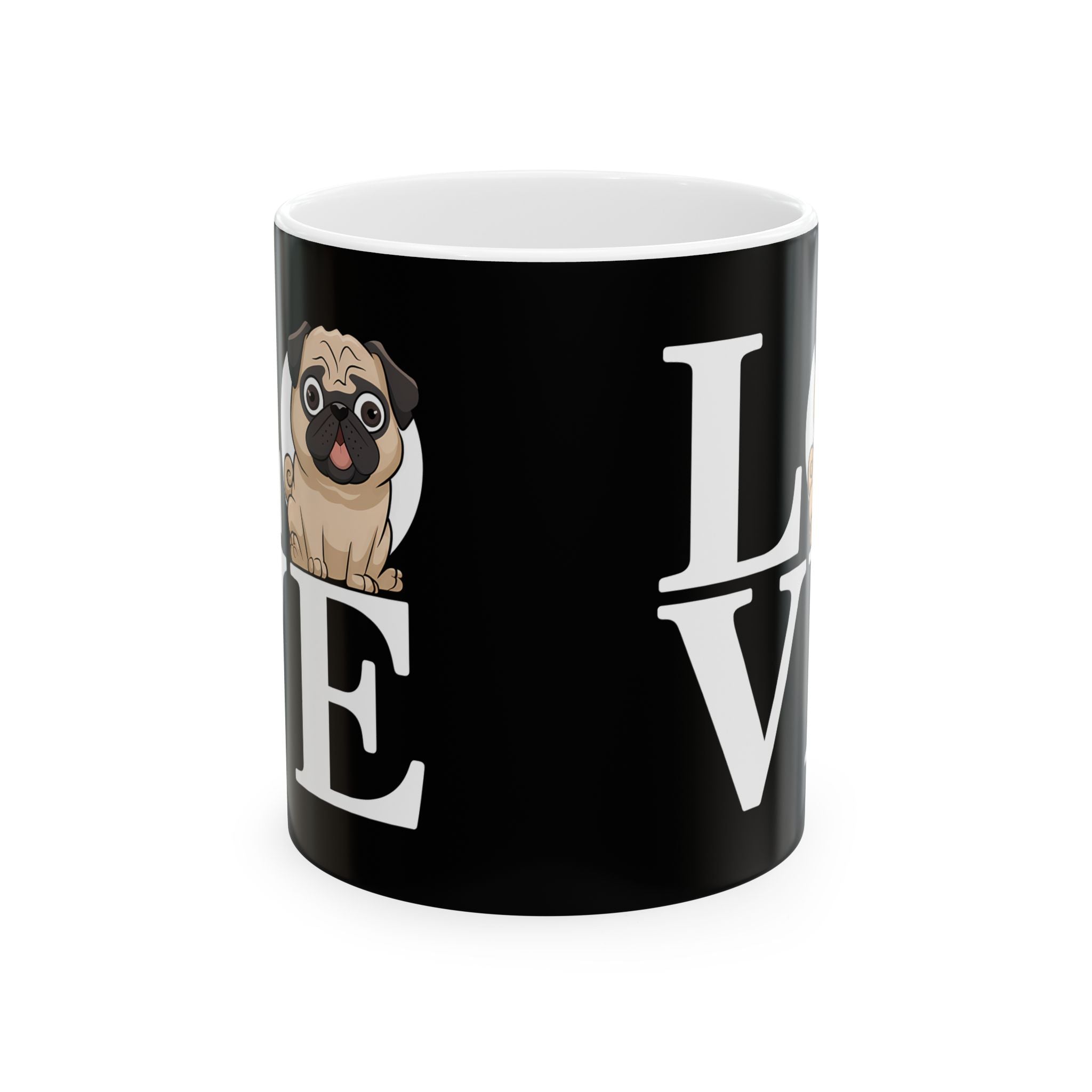 Love Pugs Ceramic Mug | Pug Gifts (11oz) Secondary image