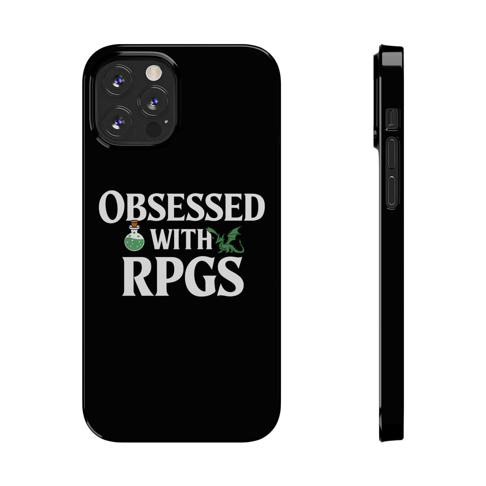 Premium Obsessed With RPGs iPhone Case | Role Playing Game Slim Phone Cases