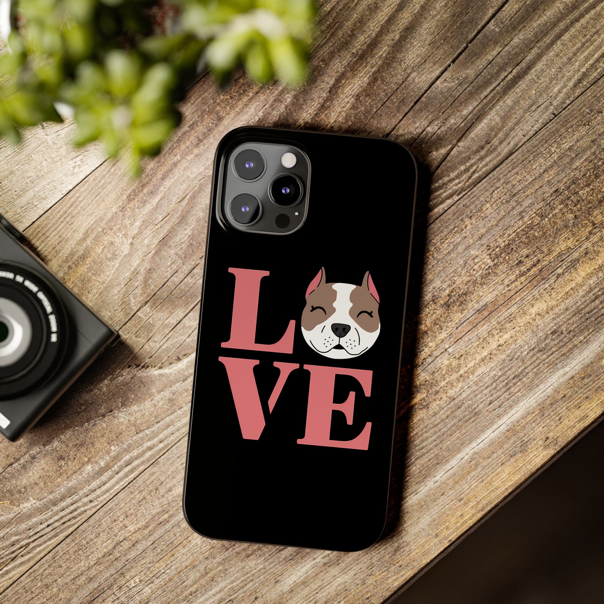 Premium Love Pitbulls iPhone Case | Pitbull Gifts Slim Phone Cases