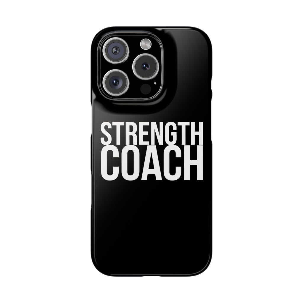 Premium Strength Coach iPhone Case | Strength Coach Gifts Slim Phone Cases