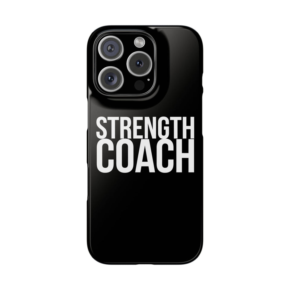 Premium Strength Coach iPhone Case | Strength Coach Gifts Slim Phone Cases