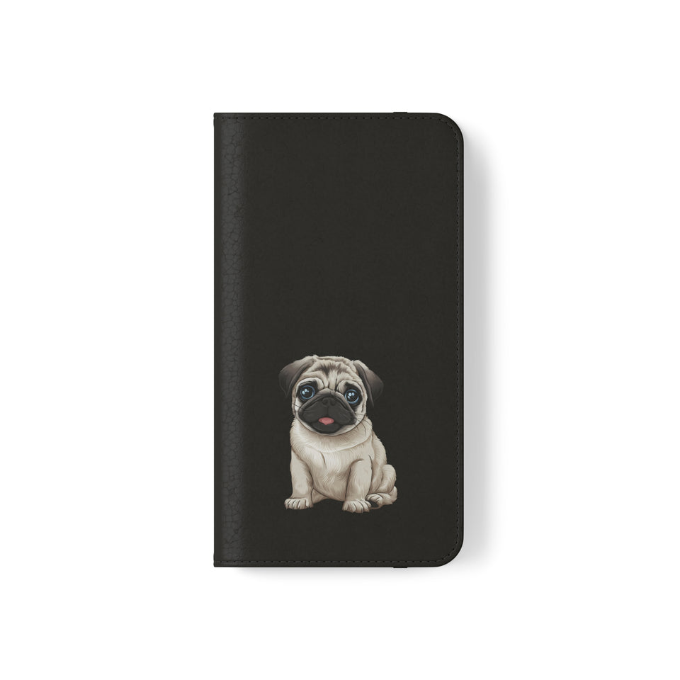 Pug iPhone & Samsung Wallet Phone Case | Pug Flip Cases