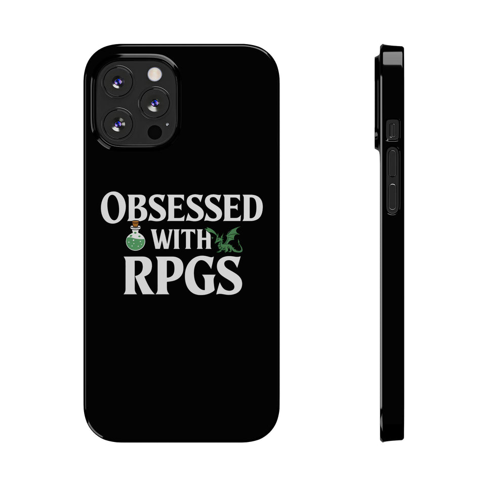 Premium Obsessed With RPGs iPhone Case | Role Playing Game Slim Phone Cases