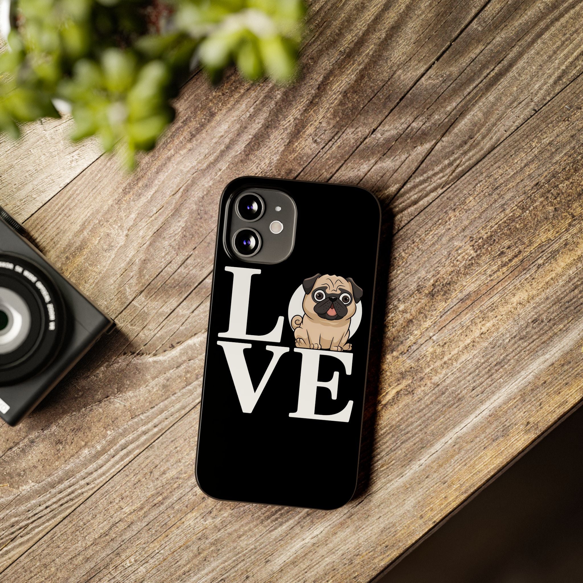 Love Pugs Slim iPhone Case | Cute Pug iPhone Case