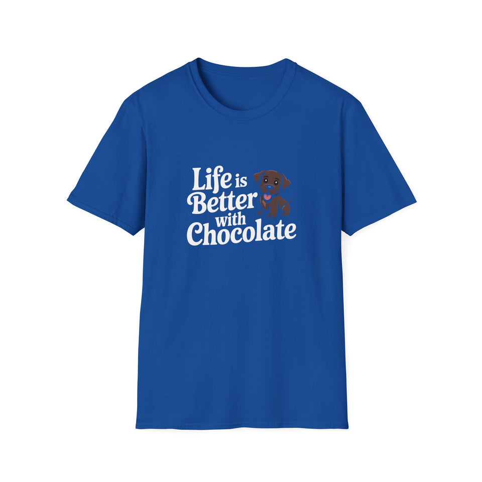 Life Is Better With Chocolate Labrador T-Shirt