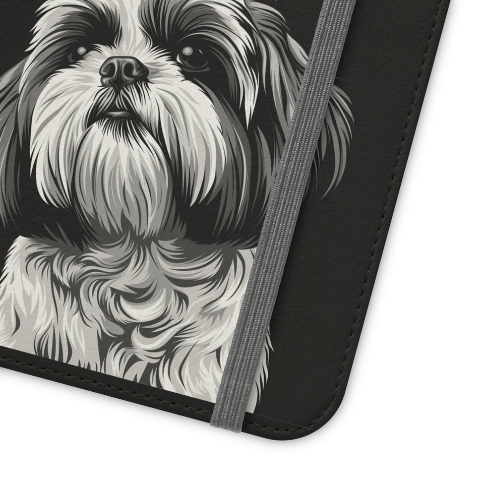Shih Tzu Phone Case | Shih Tzu Wallet Phone Case | IPhone & Samsung Galaxy Shih Tzu Flip Cases