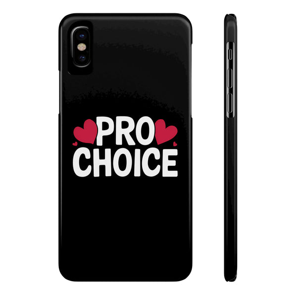 Premium Pro Choice iPhone Case | Feminist Pro Choice Gifts Slim Phone Cases