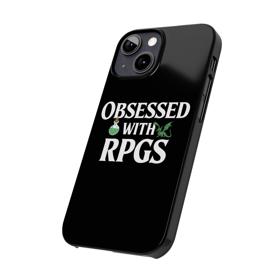Premium Obsessed With RPGs iPhone Case | Role Playing Game Slim Phone Cases