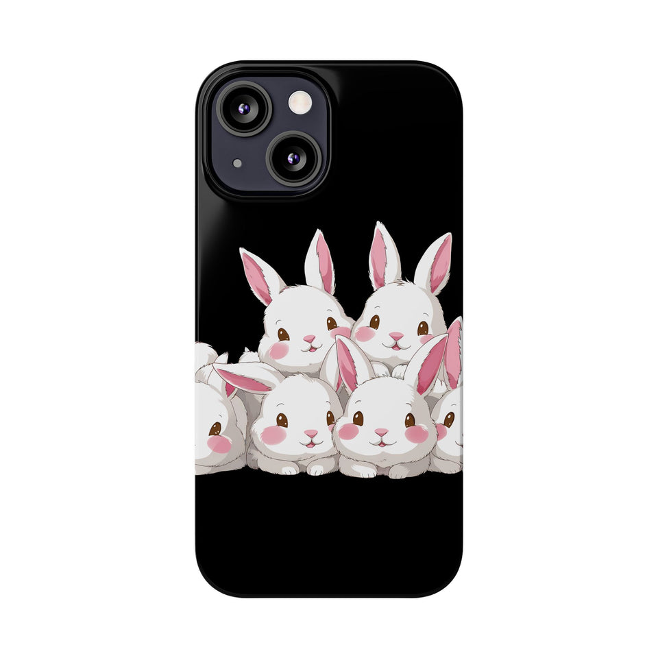 Premium Cute Rabbit iPhone Case | Rabbit Gifts Slim Phone Cases