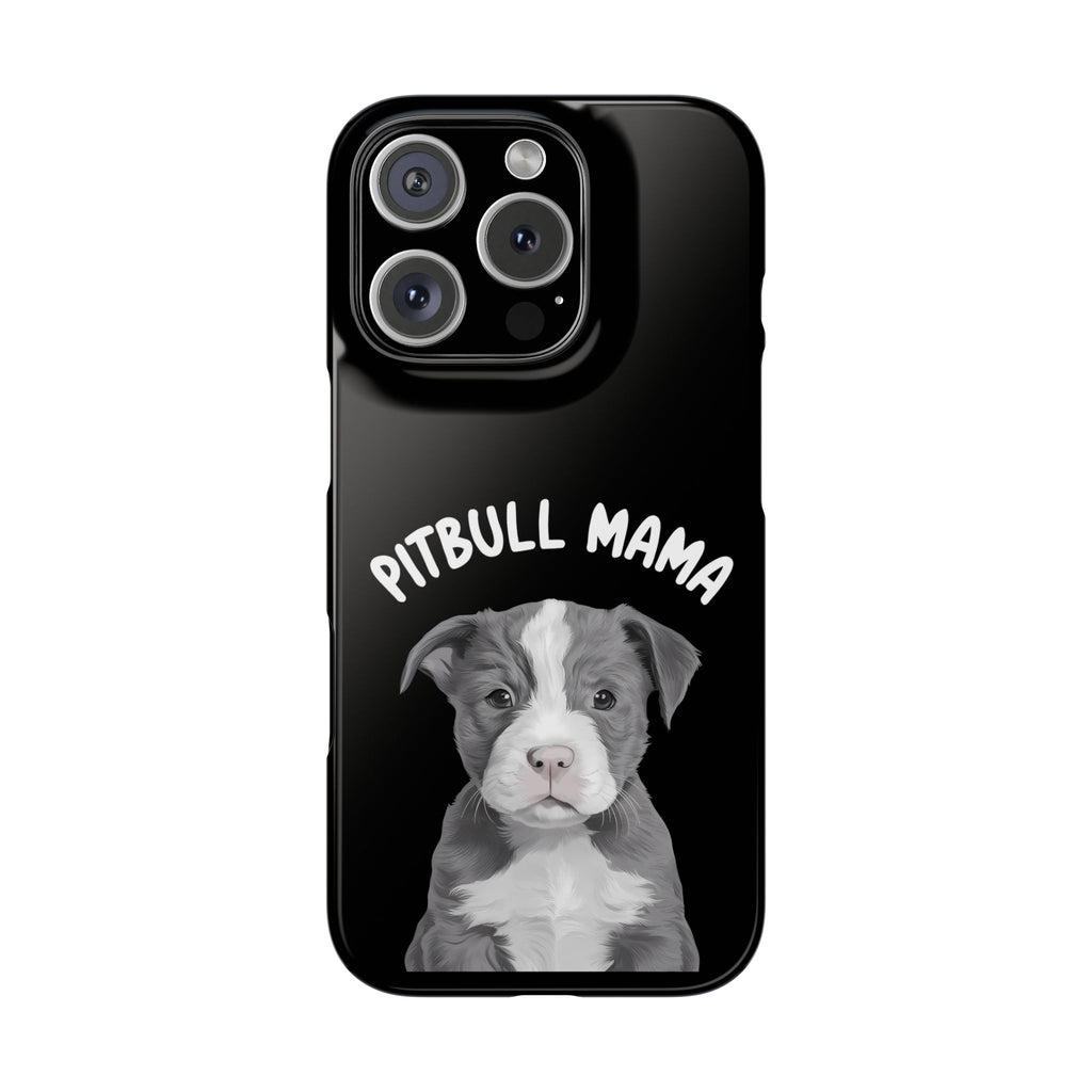 Premium Pitbull Mama iPhone Case | Pitbull Gifts Slim Phone Cases