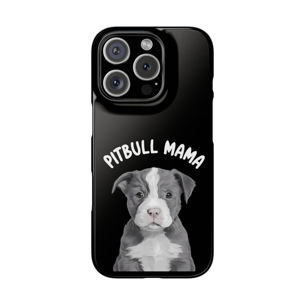 Premium Pitbull Mama iPhone Case | Pitbull Gifts Slim Phone Cases